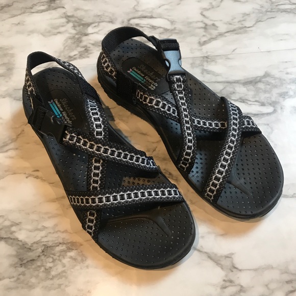 Skechers Shoes - Skechers Outdoor Lifestyle Black Strap Sandal - 9